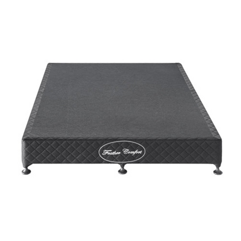 Mattress Base Ensemble King Size Solid Wooden Slat In Black With Removable Cover