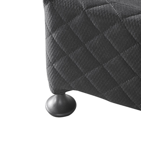 Mattress Base Ensemble Queen Size Solid Slat In Charcoal With Removable Cover Queen Bed Frames