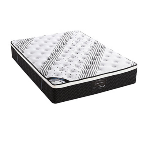 Mattress Euro Top Queen Size Pocket Spring Coil With Knitted Fabric Medium Firm 33Cm Thick Mattresses