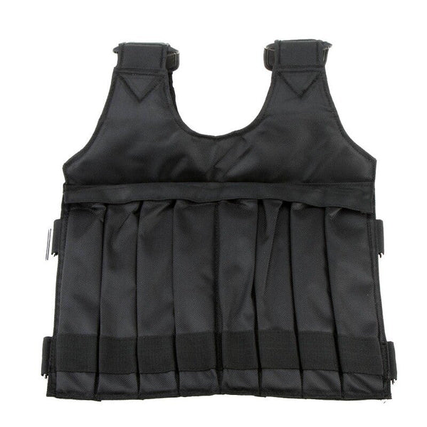 Weighted Vests Max Loading 20Kg Adjustable Weighted Vest Jacket Exercise Boxing Training Waistcoat Invisible Weightloading Sand Clothing Black