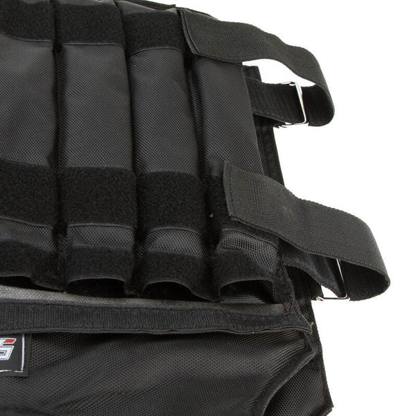 Weighted Vests Max Loading 20Kg Adjustable Weighted Vest Jacket Exercise Boxing Training Waistcoat Invisible Weightloading Sand Clothing Black