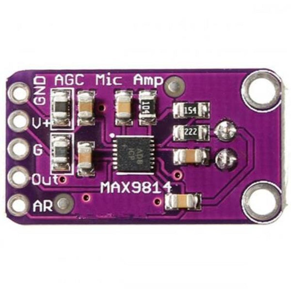 Max9814 Microphone Agc Amplifier Board Module Auto Gain Control Arduino Programmable Attack And Release Ratio Low Other Sensors