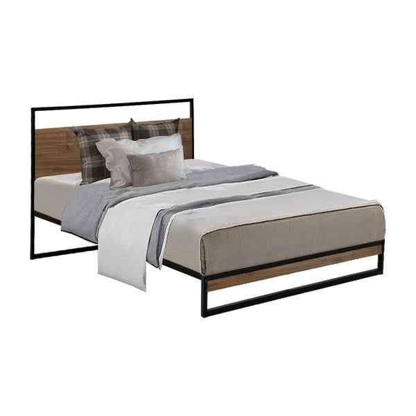 Artiss Metal Bed Frame Single Size Mattress Base Platform Foundation Black Dane Single Bed Frames