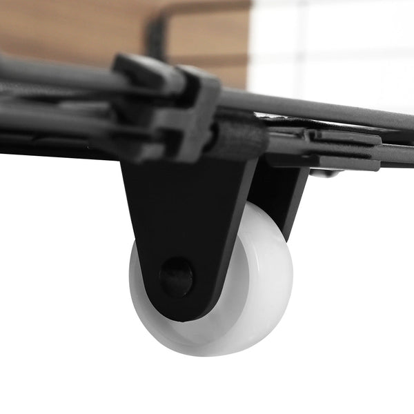 Artiss 2X Bed Frame Storage Drawers Trundle Black Double Bed Frames