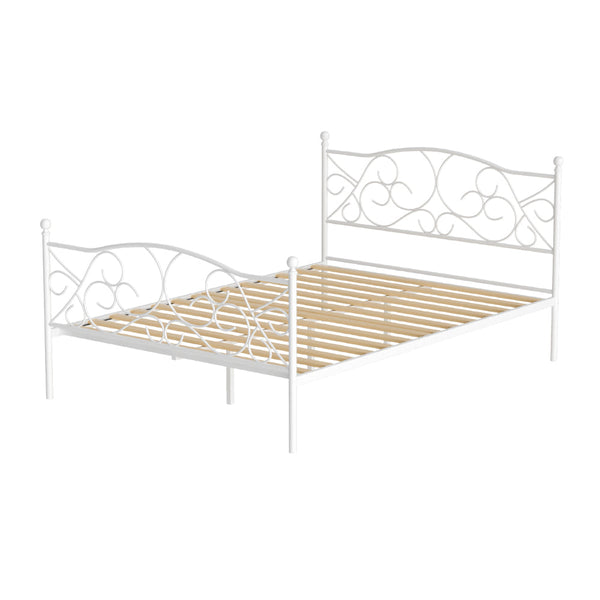 Artiss Bed Frame Double Size Metal Groa Double Bed Frames