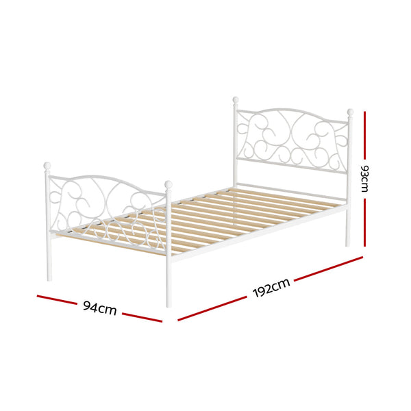 Artiss Bed Frame Single Size Metal Groa