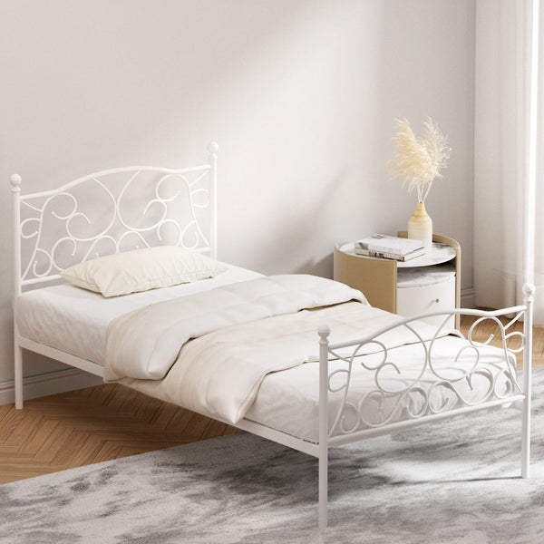 Artiss Bed Frame Single Size Metal Groa Single Bed Frames