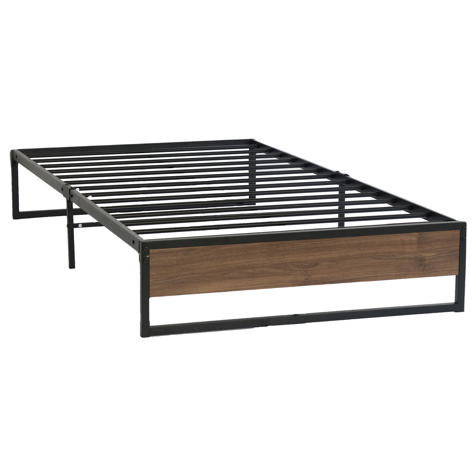 Artiss Metal Bed Frame Single Size Mattress Base Platform Black Oslo Single Bed Frames