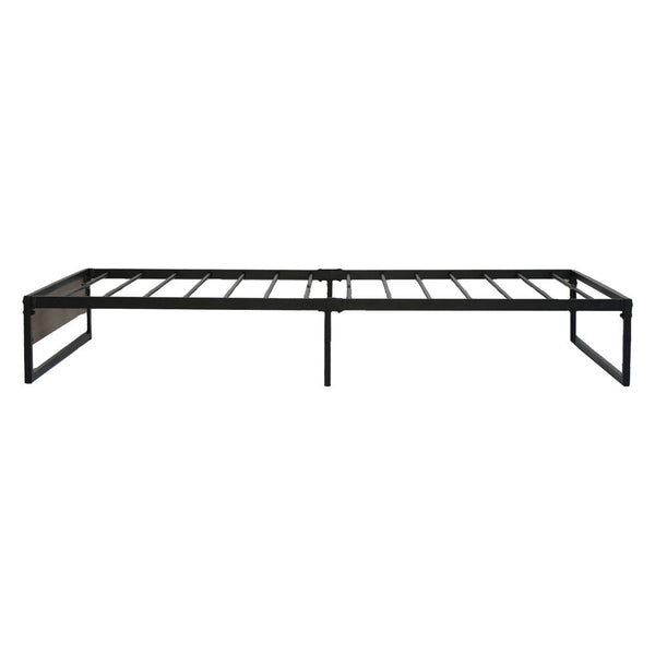 Artiss Metal Bed Frame Single Size Mattress Base Platform Black Oslo Single Bed Frames