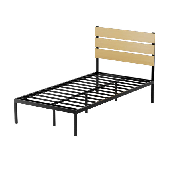 Artiss Bed Frame King Single Size Metal Base Mattress Platform Foundation Paula King Single Bed Frames