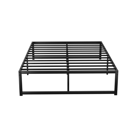 Artiss Bed Frame Metal Platform Double Size Base Mattress Black Tino Double Bed Frames