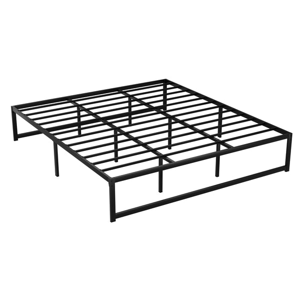 Artiss Bed Frame Metal Platform King Size Base Mattress Black Tino King Bed Frames