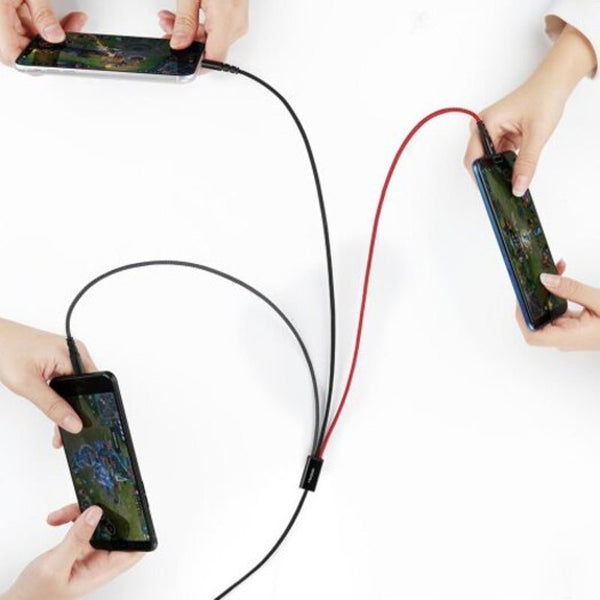 Ca 6220 3 In 1 Charging Cable 1.2M Black Cables & Adapters