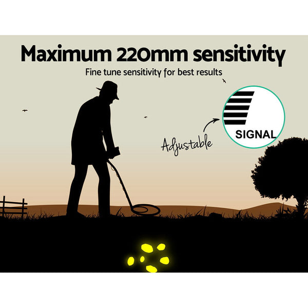 Weisshorn Deep Metal Detector Pinpointer Sensitive Searching Gold Digger Treasure Hunter Metal Detectors
