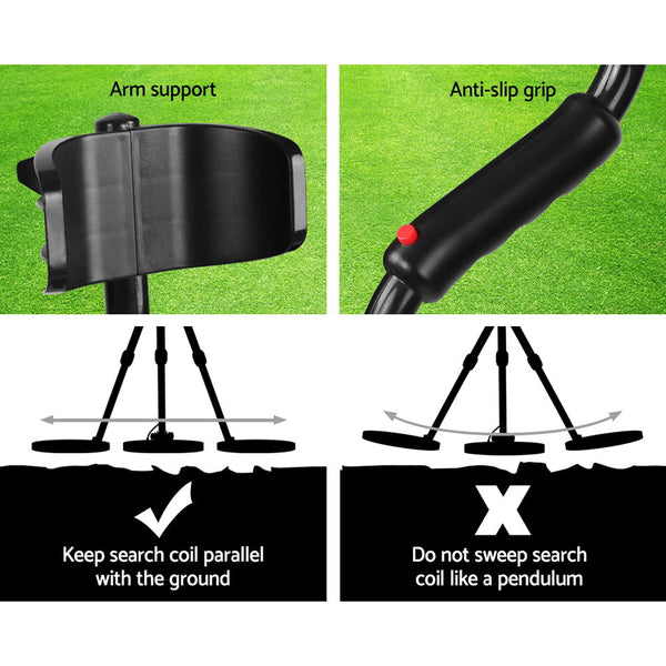 Weisshorn Deep Metal Detector Black Metal Detectors