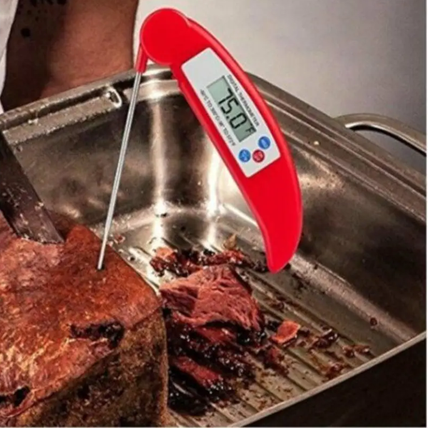 Meat Thermometer Digital Instant Read For Kitchen Cooking Red