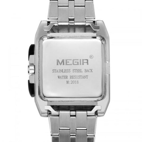 Veile Studios 2018 Men's Watch Steel Belt Sports Outdoor Square White Watches