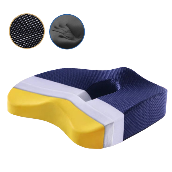 Memory Foam Seat Cushion Orthopedic Pillow Office Chair Waist Back Support Seat & Posture Cushions