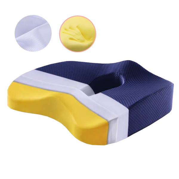 Memory Foam Seat Cushion Orthopedic Pillow Office Chair Waist Back Support Seat & Posture Cushions