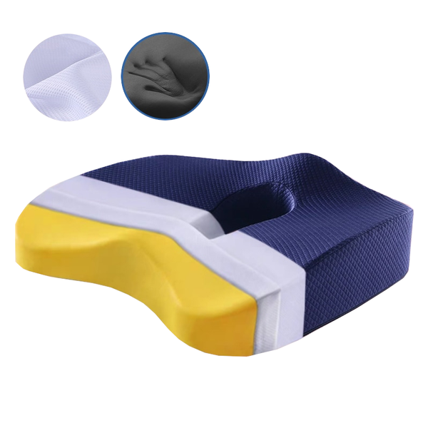 Memory Foam Seat Cushion Orthopedic Pillow Office Chair Waist Back Support Seat & Posture Cushions