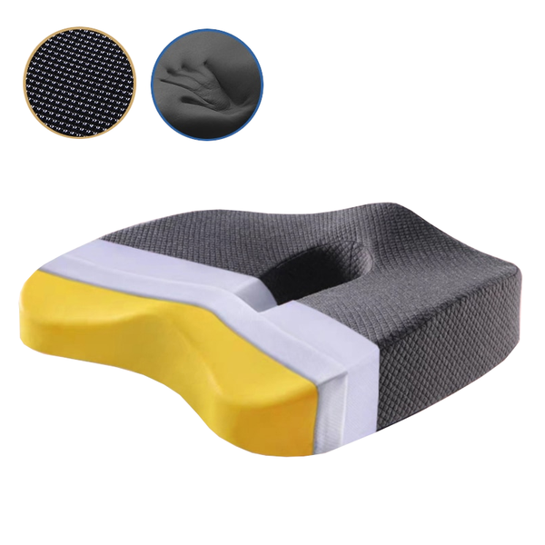 Memory Foam Seat Cushion Orthopedic Pillow Office Chair Waist Back Support Seat & Posture Cushions
