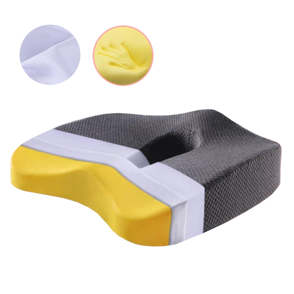 Memory Foam Seat Cushion Orthopedic Pillow Office Chair Waist Back Support Seat & Posture Cushions
