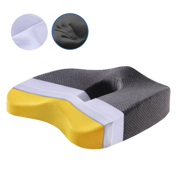 Memory Foam Seat Cushion Orthopedic Pillow Office Chair Waist Back Support Seat & Posture Cushions