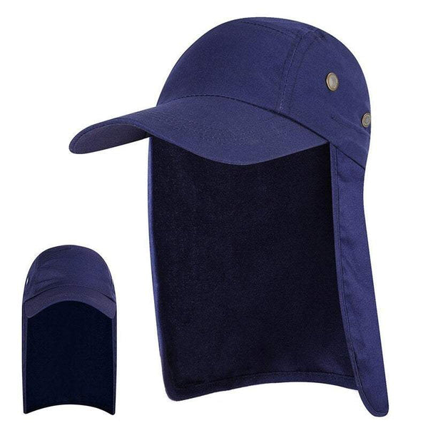 Fishing Tackle Men And Women Sun Protection Cap Army Blue Hats & Headwear