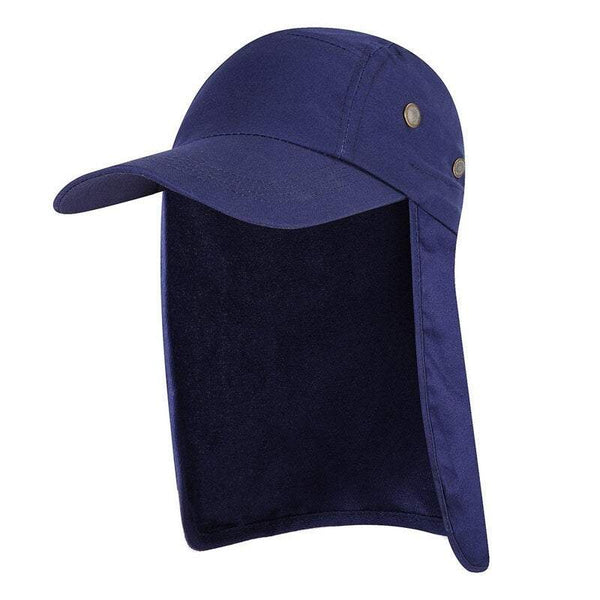 Fishing Tackle Men And Women Sun Protection Cap Army Blue Hats & Headwear