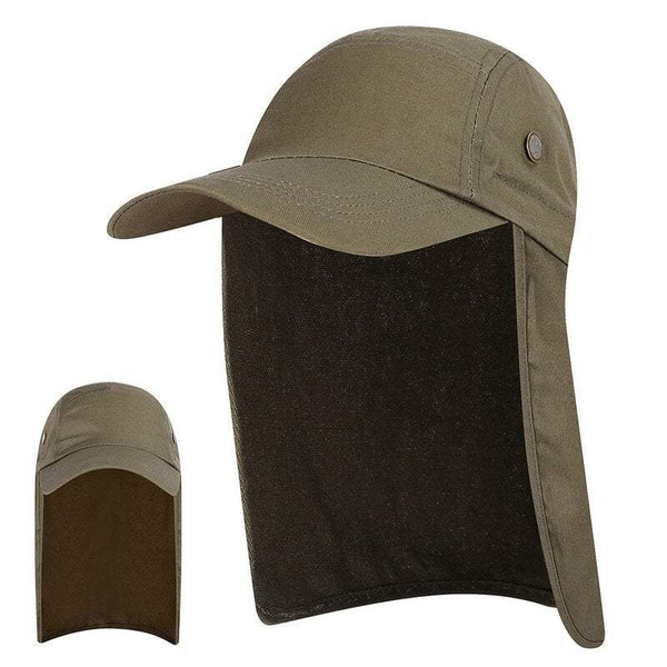 Fishing Tackle Men Women Sun Protection Cap Army Green Hats & Headwear