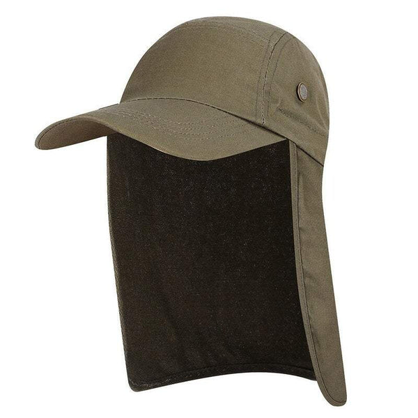 Fishing Tackle Men Women Sun Protection Cap Army Green Hats & Headwear