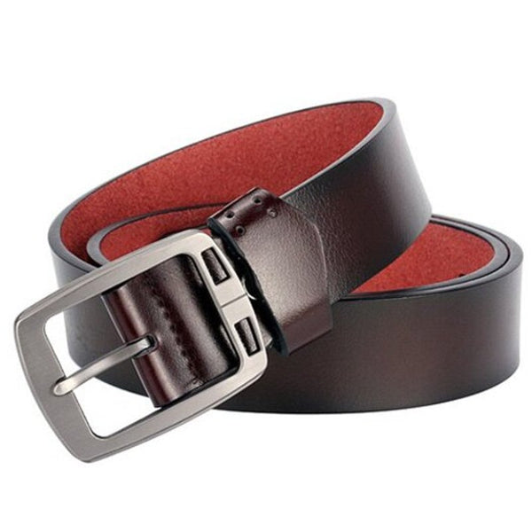 Men Antique Finish Retro Belt Durable Casual Waistband Coffee Belts