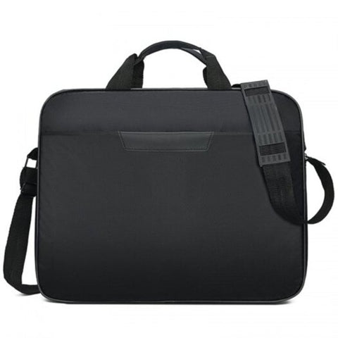 Men Expert Shockproof Computer Crossbody Bag Business Durable Simple Shoulder Pack Black
