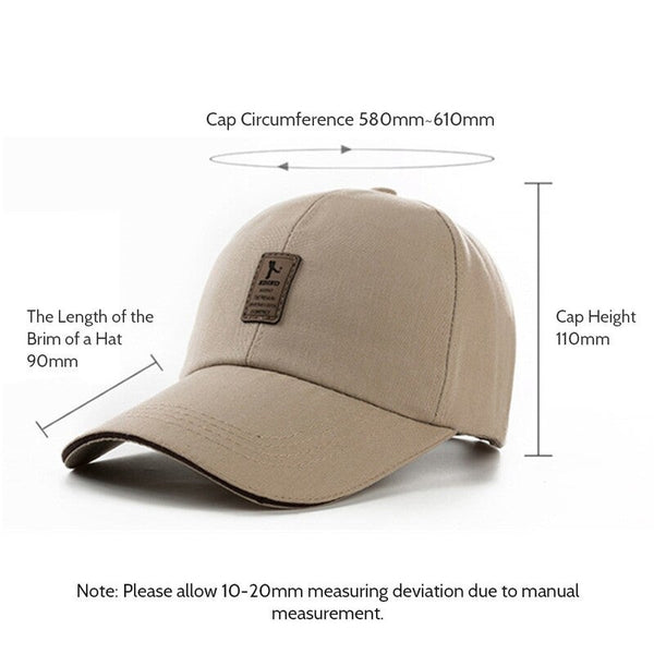 Men Fashion Baseball Hat Camel Hats & Headwear