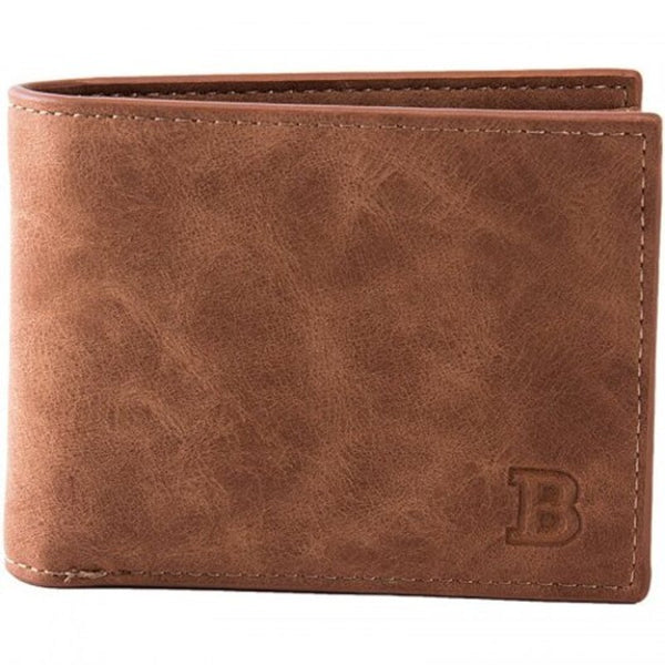 Men Fashion Simple Wallet Rust