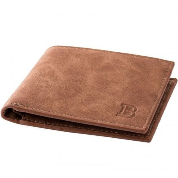 Men Fashion Simple Wallet Rust Wallets