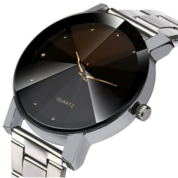 Veile Studios Men Quartz Stainless Steel Band Business Watch Silver Watches