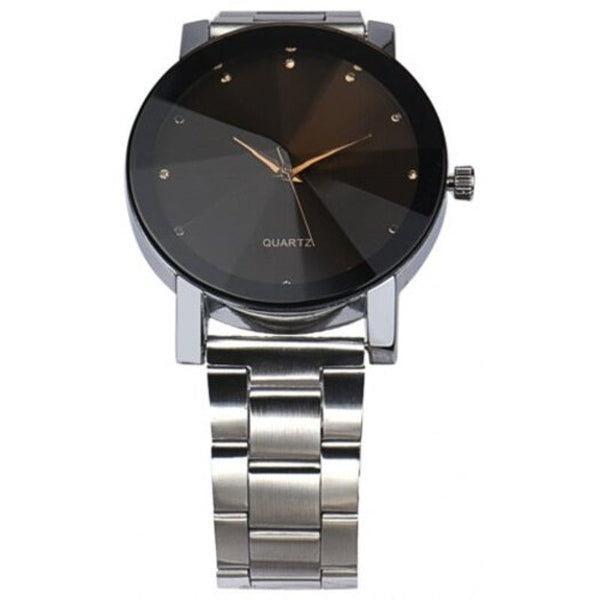 Veile Studios Men Quartz Stainless Steel Band Business Watch Silver Watches