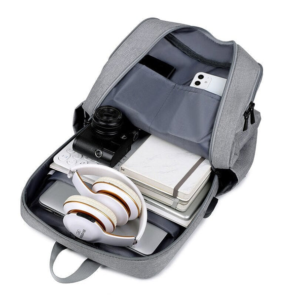 Mens Backpack Usb Charging Bag Waterproof Nylon Cloth Rucksack Male Business Backpacks