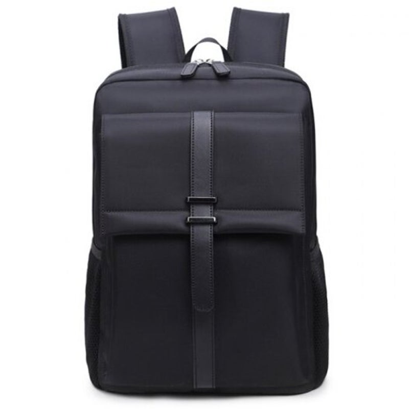 Men's Business Backpack General Computer Bag Large Capacity High School Students Pack Black