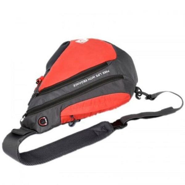 Bags Oxford Cloth Waterproof Outdoor Travel Crossbody Shoulder Chest Bag Unisex Black