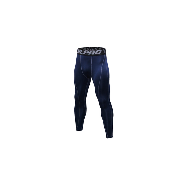 Men's Compression Pants Baselayer Cool Dry Sports Tights Leggings Navy Compression & Base Layers