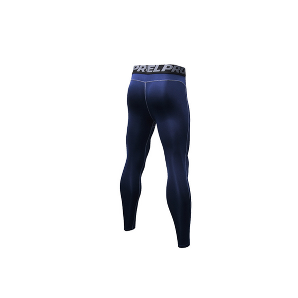 Men's Compression Pants Baselayer Cool Dry Sports Tights Leggings Navy Compression & Base Layers