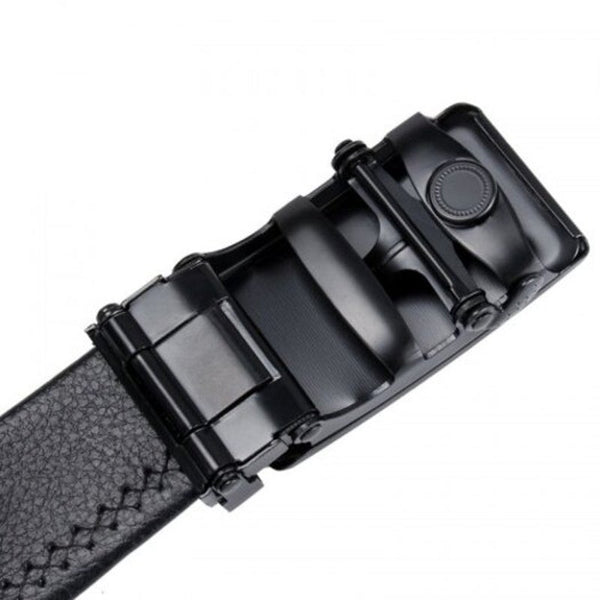 Men's Fashion Automatic Buckle Belt Casual Simple Waistband Black Belts