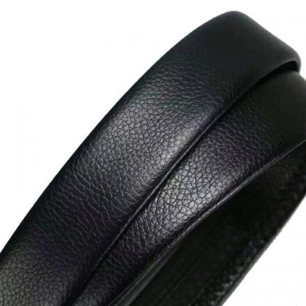 Men's Fashion Automatic Buckle Belt Casual Simple Waistband Black Belts