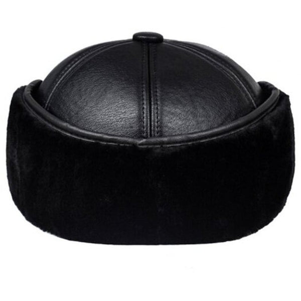 Hats & Headwear Men's Fashion Warm Bomber Hat Winter Ear Protection Baseball Cap Black