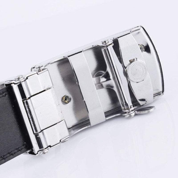 Men's Leather Automatic Buckle Fashion Dress Belts
