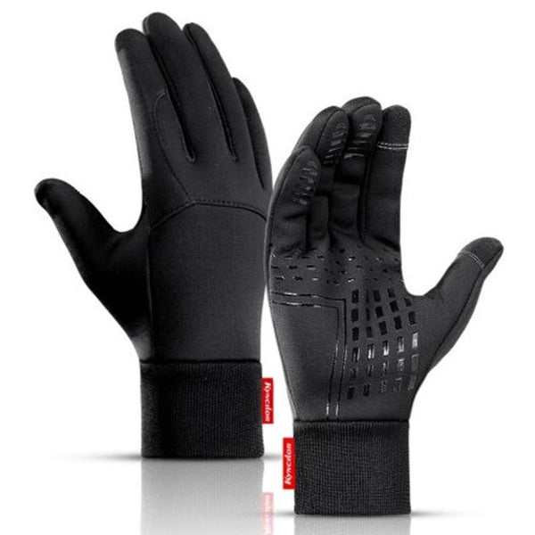 Men's Outdoor Warm Windproof Cycling Touch Screen Sports Black Xl Gloves