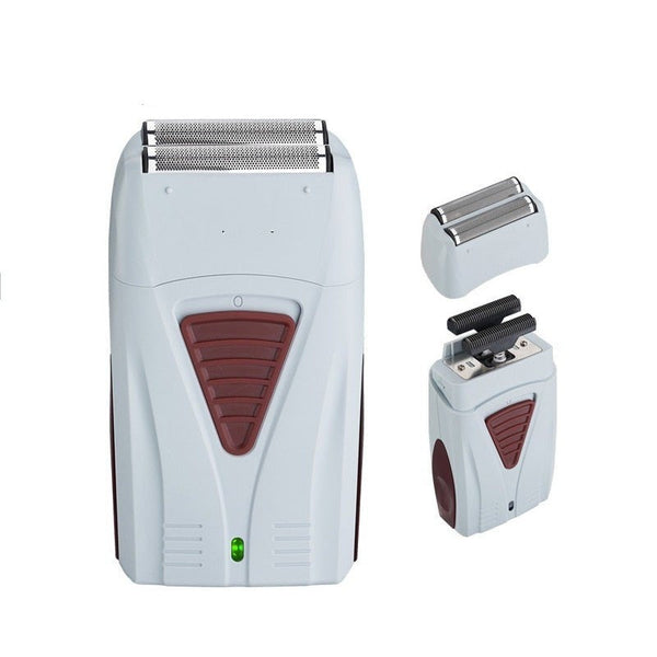 Mens Shaver Beard Travel Usb Double Blade Shaving Trimmer Short Hair Removal Clippers & Trimmers