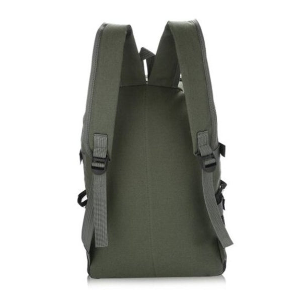 Men Trendy Outdoor Large Capacity Canvas Backpack Army Green Rucksacks